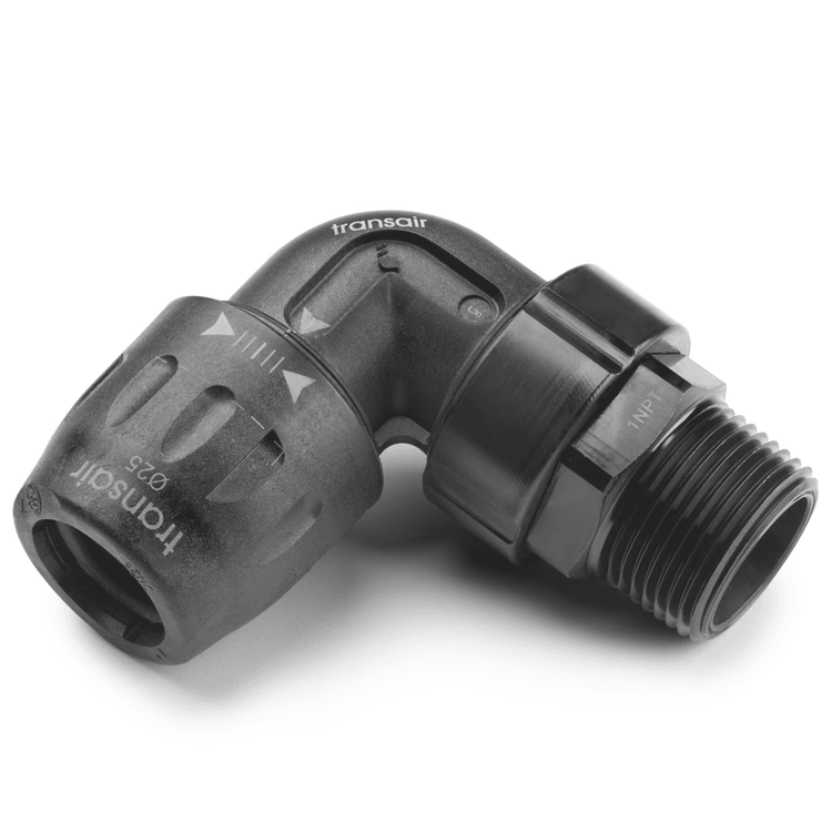 1" (25mm) 1" Male NPT Threaded 90° Elbow