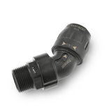 1-1/2" (40mm) 1-1/4" Male NPT Threaded 45° Elbow