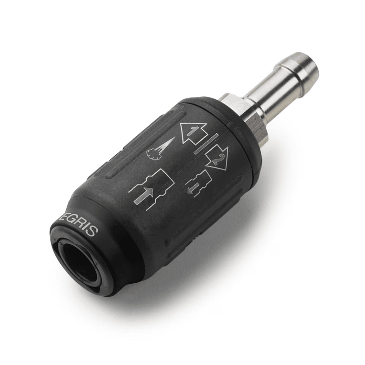 6mm Safety Coupler with Hosetail (3/8" ISO B Profile)