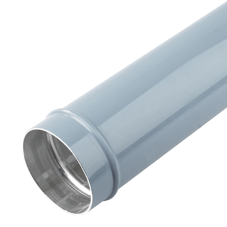 Gray 4" (101mm) pipe, 20 feet long